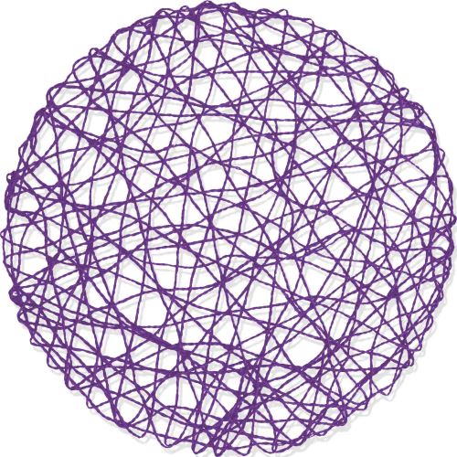 Set de table (0) 38 cm fibre papier scouby Prune
