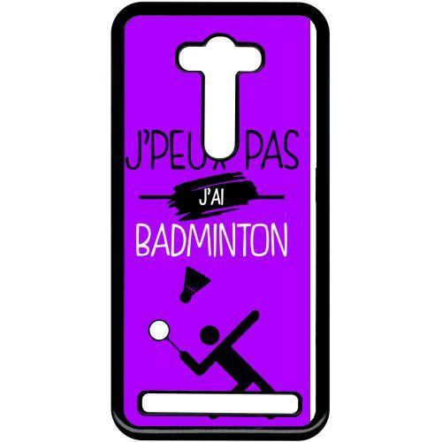 Coque asus zenfone selfie zd551kl j peux pas j ai badminton 7