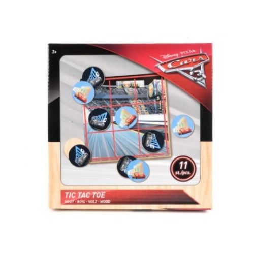 Disney Voitures TicTacTacToe en bois