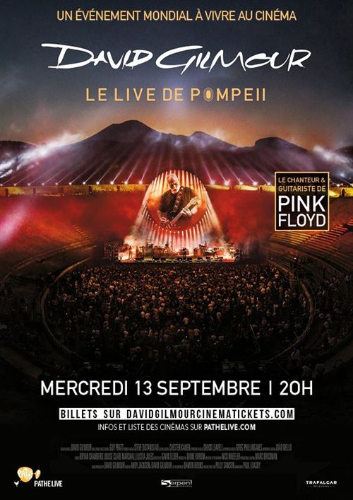 David Gilmour /Live at Pompeii - 2017 - De Gavin Elder / Pink Floyd - 40x62cm - Affiche
