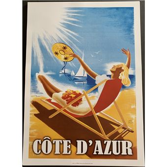 RIVIERA CôTE D'AZUR Rkub - POSTER HQ 50x70cm d'une AFFICHE