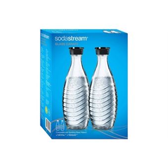 SodaStream Carafes en verre Twinpack 1L - Noir – SodaStream Belgium