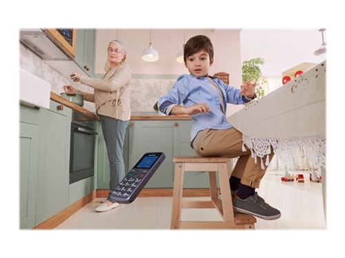Panasonic KX-TU110 - Mobiele telefoon - dual-SIM - microSD slot - 128 x 160 pixels - TFT - 0,08 MP - violet