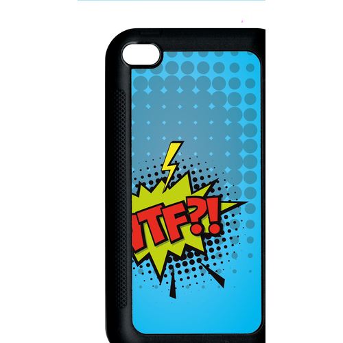 Coque Apple Ipod Touch 4 Wtf Fond Bleu