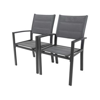 Fauteuil Jardin Alutextilène Rembourré Brazil Canaries
