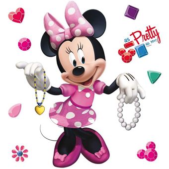 Minis Stickers Disney Minnie Mouse Modele Pretty 30 Cm X 30 Cm Decors Et Stickers Achat Prix Fnac