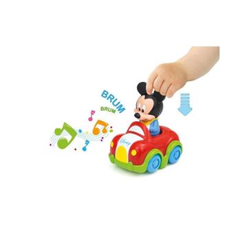 Clementoni – Baby Mickey – Ma Voiture à Tirer – Multicolore – Jouet Tracteur à Corde, Son Amusant, Dès 12 Mois