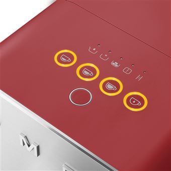 Expresso avec broyeur Smeg BCC01RDMEU 1350 W Rouge