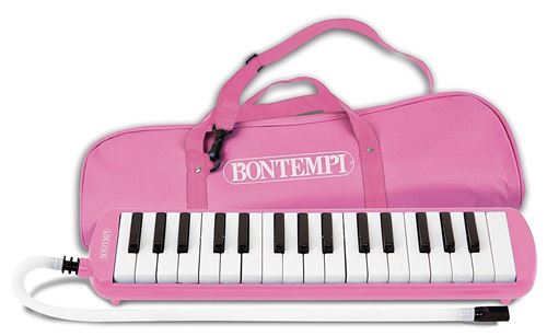Bontempi piano à bouche 32 touches 42 cm rose