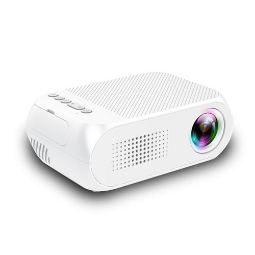Vidéoprojecteur OHP YG320 Mini HDMI Home Theatre TV Portable Projecteur LED Support 1080P Max 60 pouces Blanc