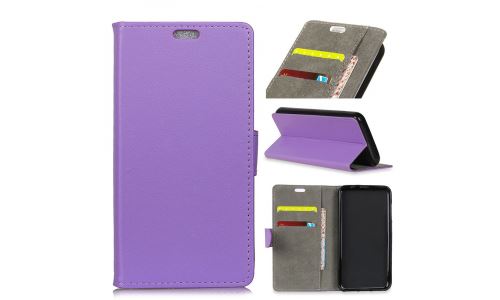 Etui type portefeuille violet pour Nokia 2 rabat latéral articulé fonction stand