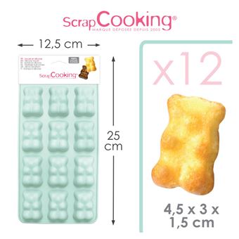 ScrapCooking® - Moule en silicone - Moule à chocolat ScrapCooking® : Ourson guimauve