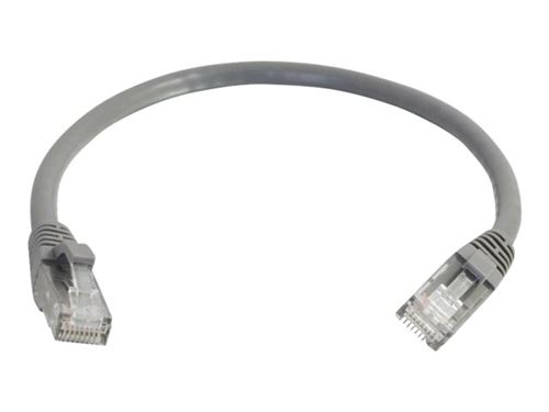 C2G Cat5e Booted Unshielded (UTP) Network Patch Cable - cordon de raccordement - 1 m - gris