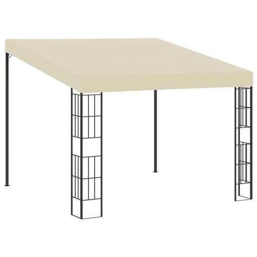 Gazebo A Parete 3x3 M Crema In Tessuto - Vidaxl
