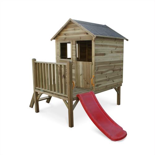 Sweeek Maisonnette en bois 2m² - Magnolia - cabane pour enfant en pin autoclave