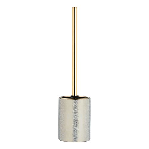 Wenko - Brosse WC design Nuria - Blanc et doré - Nuria