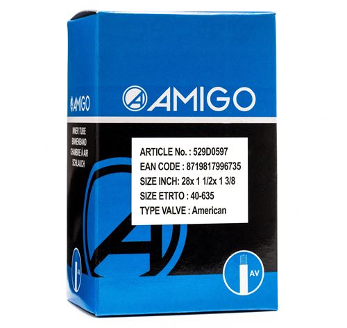 AMIGO tube intérieur 28 x 1 1/2 x 1 3/8 (40-635) AV 48 mm