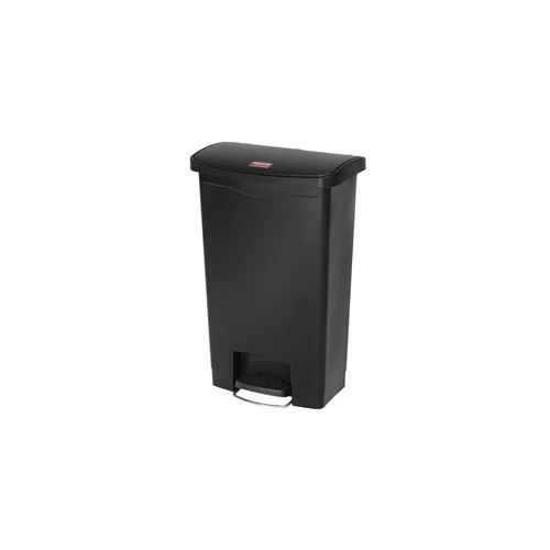 Poubelle 50L pdale frontale - Slim Jim, noire