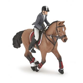 Figurine Papo Cheval de concours et son cavalier