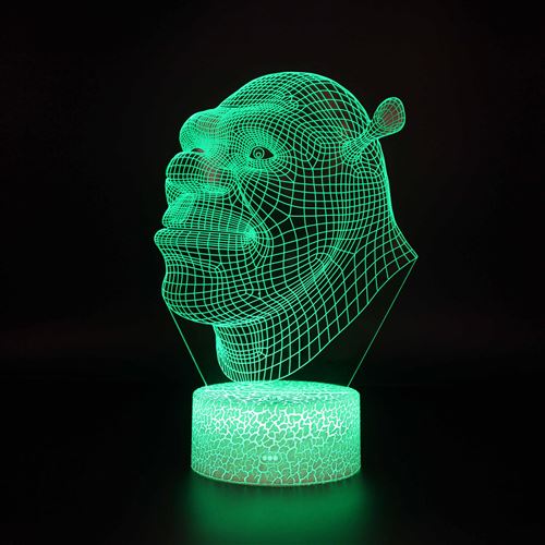 Lampe 3D Tactile Veilleuses Enfant 7 Couleurs avec Telecommande - Style #133