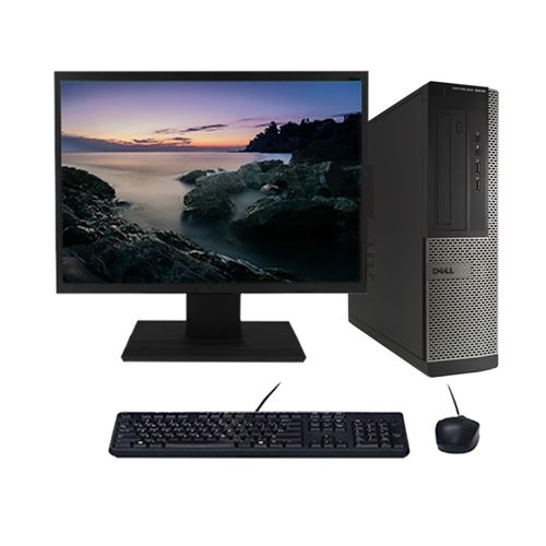 PC de bureau Dell Pc dell optiplex 3010 dt i5-3470 3.60ghz 4go/500go wifi w10 + ecran 22