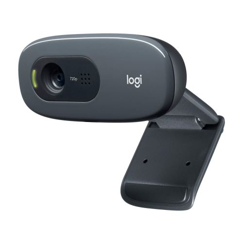 Logitech Webcam HD C270 pour appels vidéo grand écran avec micro antiparasite et