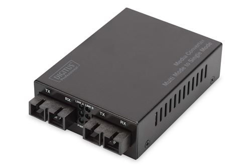 Digitus Noir Convertisseurs De Médias Multimode/Monomode Sc/Sc Fast Ethernet - Neuf - Image 2