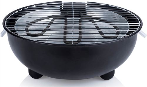 Tristar - barbecue (table, noir, rond, métal)