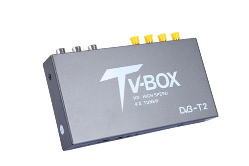 Double Tuner TNT DVB-T 160km/h Fonction PVR USB LED déportée avec 2 antennes et décodeur DIVX MKV MPEG4