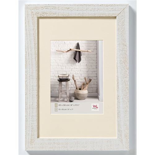 Walther HO040V Home Cadre en bois 30 x 40 cm, blanc polaire
