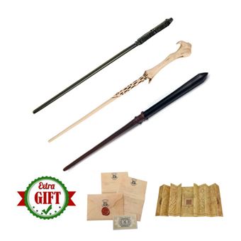 Set de 3 pièces Baguettes Harry Potter Snape Voldemort Malfoy 35 cm - 1