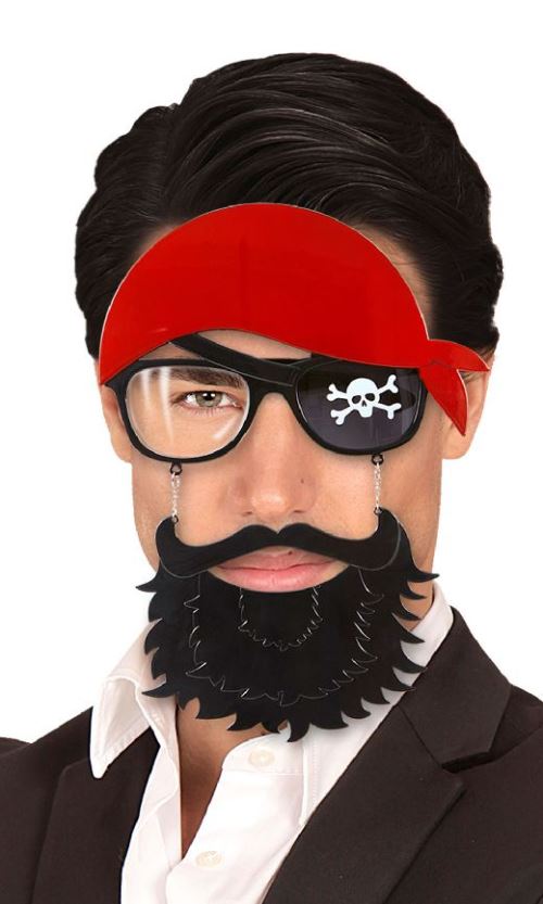 Lunettes pirate et barbe