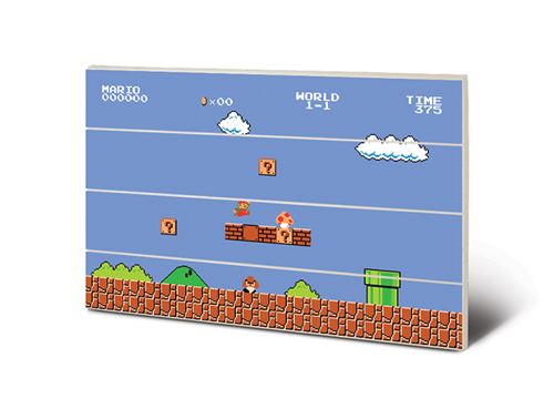 Panneau En Bois - Super Mario Bros