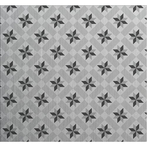 Crédence adhésive en aluminium Carreaux - L. 20 x l. 20 cm - Gris - Design CPM - Ciment