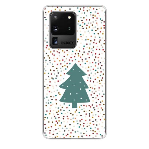 Coque en silicone imprimée compatible Samsung Galaxy S20 Ultra NO Sapin de Noël