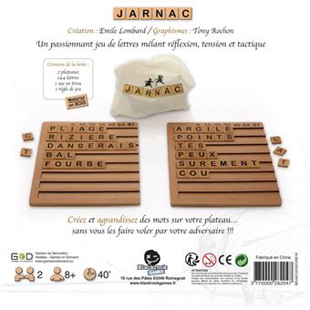 Jarnac jeu de lettres