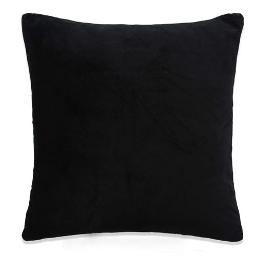 vidaXL Housse de coussin 4 pcs Velours 50 x 50 cm Noir