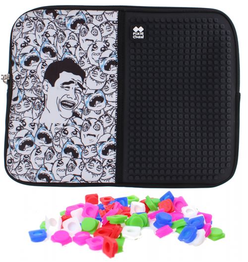 PIXIE CREW housse de tablette avec motif troll blanc/noir