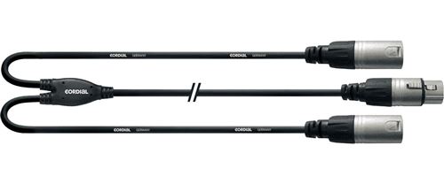 Cordial Câble Y XLR F / 2 x XLR M Fairline 0.3m