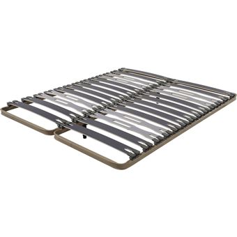 Sommier à lattes 2x80x200 C413 - 26 lattes bois - Fabrication française