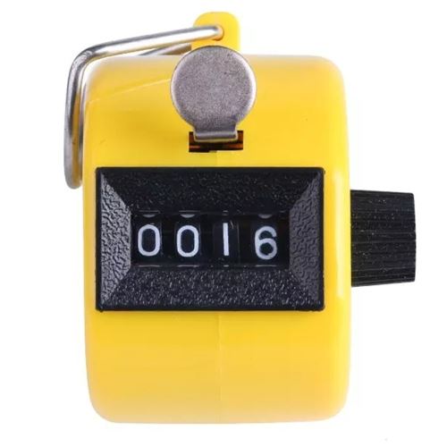 2019 Couleur Numérique à Main Tally Clicker Compteur à 4 Chiffres Numéro Clicker Golf Chrome aloha1200