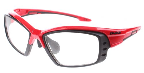 Eassun lunettes de vélo Pro RX Montura rouge / noir verre clair