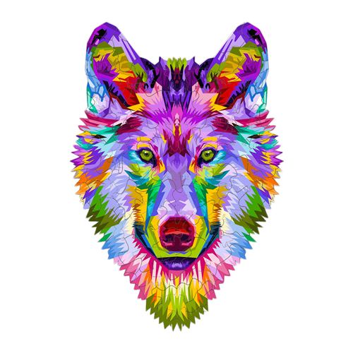 Puzzle En Bois De Forme Unique Animal Pour Adultes Et Enfants(Epaisseur 5 Mm) Multicolore W41