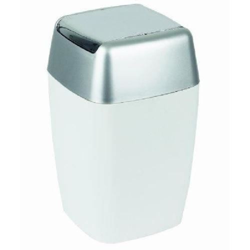 Retro poubelle salle de bain - 33x20x20cm - blanc 10.08138