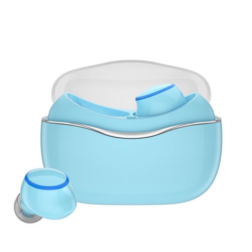 Ecouteurs 5.0 Stéréo Bluetooth, Sans Fil - In-Ear - Bleu