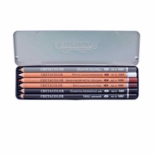 Set 6 crayons de dessin à Esquisse Primo - Brevillier's Cretacolor