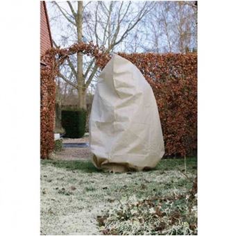 Ø150 cm x 2 m Nature Housse d'hivernage 70 g/m² Beige 
