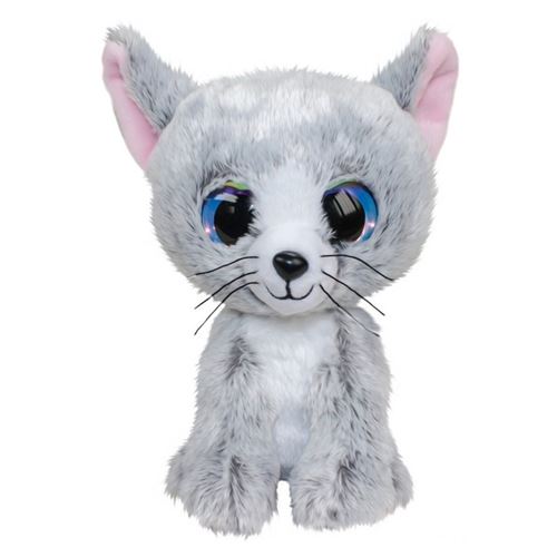 Lumo Stars Peluche chat Katti 15 cm gris