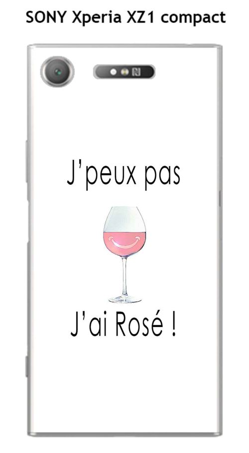 Coque TPU gel souple SONY Xperia XZ1 Compact design J'peux pas j'ai rosé