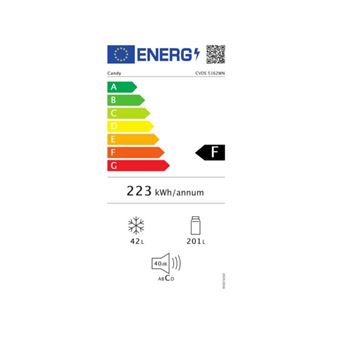 Réfrigérateurs 2 portes Froid Froid statique CANDY 54cm, 4911016